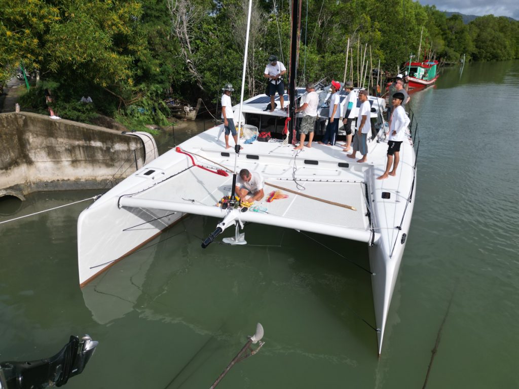 Roger managing the Buddha blessing