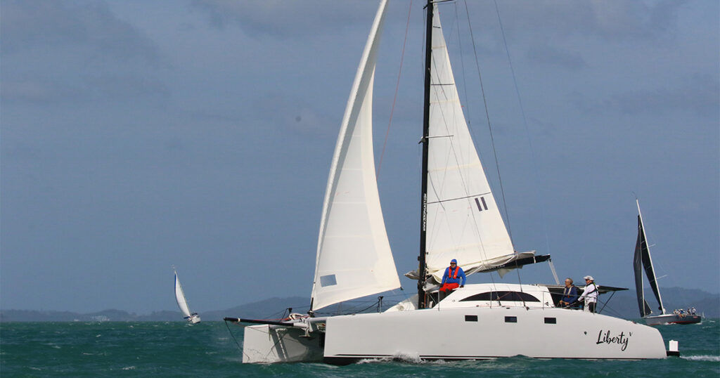Stealth 13S Liberty V racing coastal waters Bay Regatta Thailand