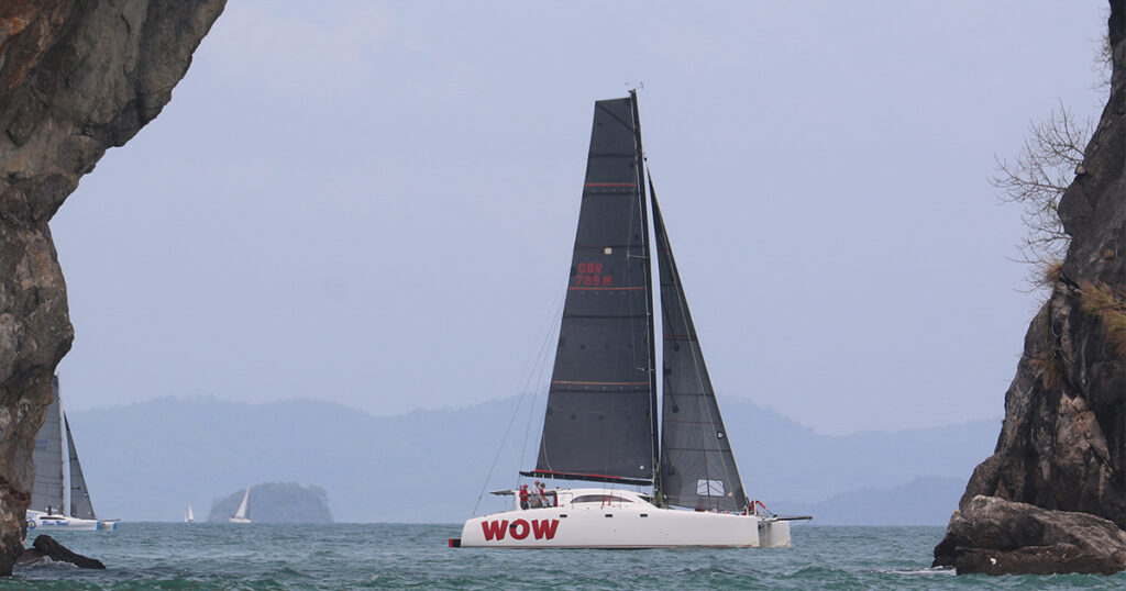 Stealth 14GT WOW sailing in Phang Nga Bay, the Bay Regatta Thailand